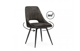 Стул Avianus вращающийся коричневый / черный на металлокаркасе