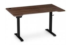 Компьютерный стол Маркос механизмом подъема 140х80х75 черный / кантри орех