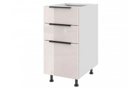 Кухонный шкаф Тумба напольная с 3-мя ящиками Тандембокс 40 х 82 Коктейль