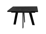 Стол DikLine SKM110 Керамика Черный мрамор/опоры черные распродажа
