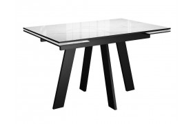 Кухонный стол DikLine SKM110 Керамика Carrara Gloss (мрамор глянец белый)