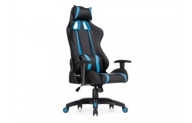 Кресло руководителя Blok light blue / black Компьютерное