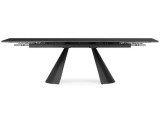 Шелтон 180(260)x90 massa ink gray / черный Керамический стол купить