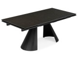 Шелтон 180(260)x90 massa ink gray / черный Керамический стол недорого