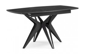 Кухонный стол Риполь 140(180)х80 черный мрамор shakespeare black / Кера