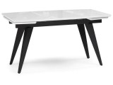 Элис 140(200)х80 белый / черный Стол стеклянный недорого