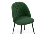 Зест темно-зеленый / черный глянец Стул на металлокаркасе распродажа