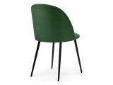 Зест темно-зеленый / черный глянец Стул на металлокаркасе фото