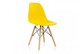 Стул Eames PC-015 yellow деревянный