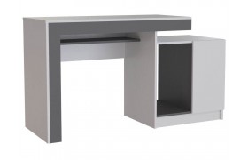 Компьютерный стол Модена белый / графит