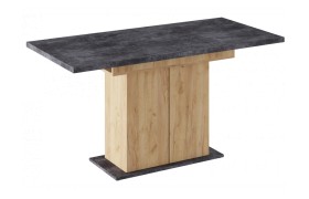 Кухонный стол Carla крафт золотой / цемент темный деревянный