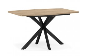 Кухонный стол Индиана 130x80 дуб кунео / черный деревянный