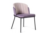 Сиолим сливовый / кремовый / черный глянец Стул на металлокаркас недорого