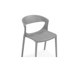 Градно жесткий серый Пластиковый стул фото