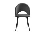 Ирре графитовый / черный глянец Стул на металлокаркасе купить
