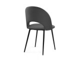 Ирре графитовый / черный глянец Стул на металлокаркасе недорого