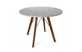 Кухонный стол Sheffilton SHT-TU9/90 МДФ темный орех/серый мрамор