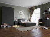 Модульная спальня Плейона, набор 1, Графит серый недорого