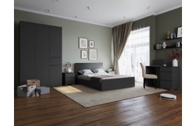 Спальня Модульная Плейона, набор 1, Графит серый