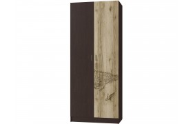 Шкаф 2-х дверный Орион, Венге/Дуб делано
