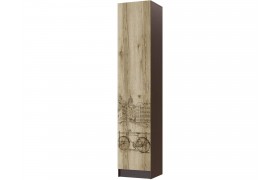 Шкаф Пенал Орион, Венге/Дуб делано