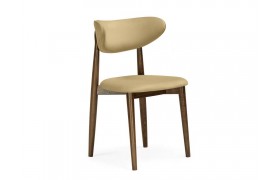 Стул Фарго бежевый / миланский орех деревянный