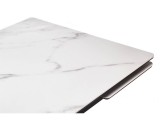 Мэриан 120(180)х80 snow alpin white / черный Керамический стол от производителя