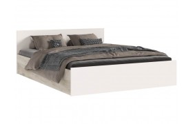 Двуспальная кровать Бася 1,6м, Крафт серый/Кашемир