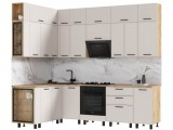 Модульная кухня Бьянка 1,6х2,6/1080м, Дуб крафт/Кашемир недорого
