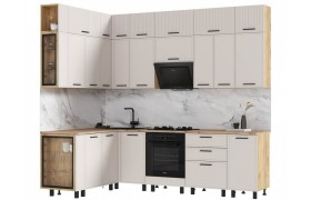 Кухня Модульная Бьянка 1,6х2,6/1080м, Дуб крафт/Кашемир