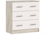 Комод Бася 3 ящика, Крафт серый/Кашемир недорого