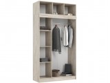 Шкаф-купе с антресолью Бася, Крафт серый/Кашемир распродажа