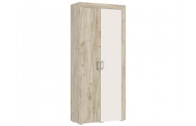 Шкаф 2-х створчатый Ангара, Крафт серый/Кашемир