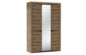 Распашной шкаф 3-х дв. для одежды 33.02 Лючия + узкие полки 33.02 кейптаун