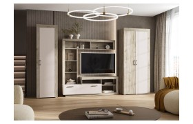 Гостиная Модульная Ангара, Крафт серый/Кашемир