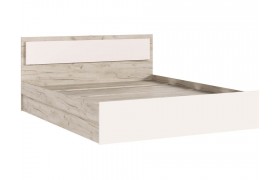 Детская кровать 0,9м с настилом ЛДСП Мартина, Дуб крафт /Кашемир