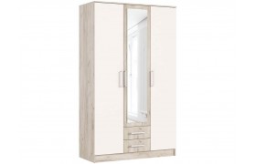 Шкаф 3-х дверный для одежды Мартина, Крафт серый/Кашемир