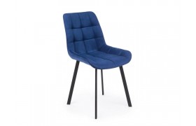 Стул Челси П синий (zd 798) / черный на металлокаркасе