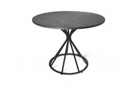 Стол на кухню Sheffilton SHT-TU4-1/90 МДФ черный муар/аменный уголь