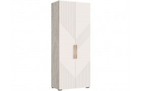 Шкаф 2-х створчатый 900 Ирис, Крафт серый/Кашемир