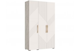 Шкаф 3-х створчатый 1350 Ирис, Крафт серый/Кашемир