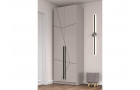 Шкаф для одежды 67.14 Брандо (2-х дв.) МДФ ГЕОМЕТРИЯ Кашемир