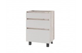 Шкаф без столешницы Берген Лайт 6с3 0,6м, Дуб смоки, Кашемир