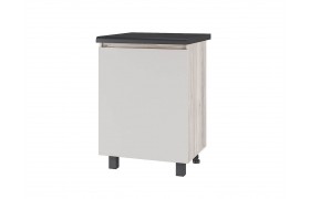 Шкаф со столешницей Берген Лайт 6с1, Дуб смоки, Кашемир