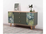 Комод Маттиас 16.245, Дымчатый Зеленый/Гикори Рокфорд Натуральны недорого