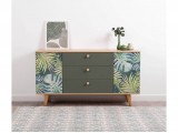 Комод Маттиас 16.245, Дымчатый Зеленый/Гикори Рокфорд Натуральны от производителя