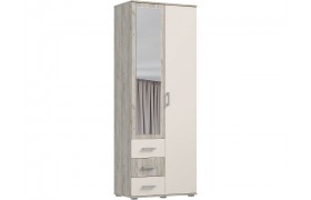 Шкаф 2-х створчатый Белла, Крафт серый/Кашемир