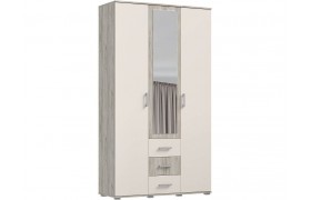 Шкаф 3-х створчатый Белла, Крафт серый/Кашемир