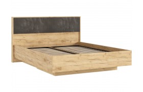 Кровать парящая с ортопед. основанием Марвэл 1,6м с подсветкой, Дуб крафт/Мальта грей
