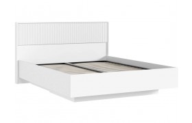 Кровать парящая с ортопед. основанием Марвэл 1,6м с подсветкой, Белый/Браш вайт